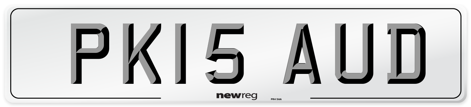 PK15 AUD Number Plate from New Reg